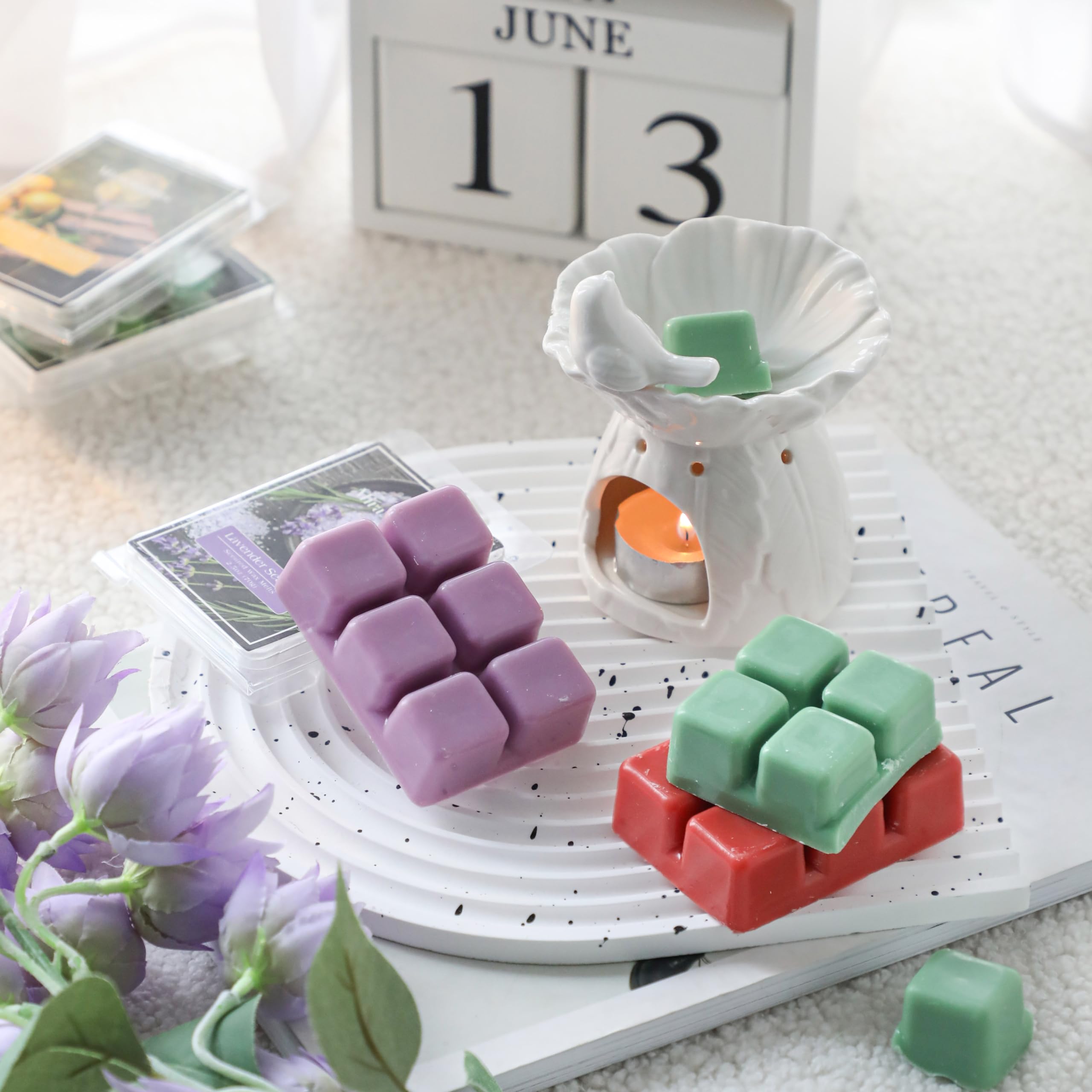 Kermode Spring Summer Scent Wax Melts - Soy Wax Cubes Variety Pack For Warmers, 36 Pieces
