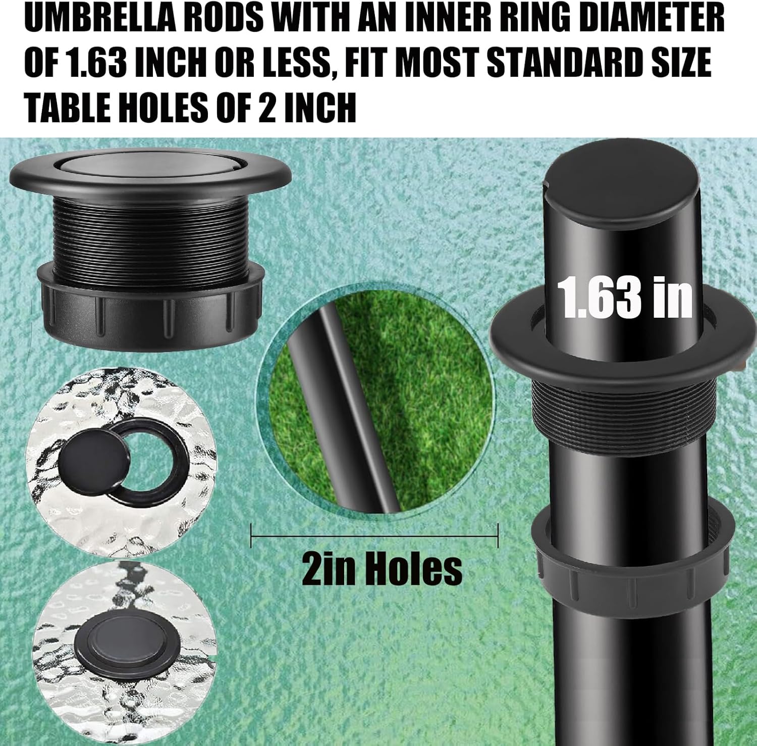 Elevate Your Outdoor Experience: Reviews of the Patio Table Umbrella Hole Ring Plug Cap Set