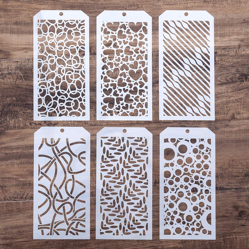 DIYペインティング描画ステンシルテンプレート家具木製スクラップブックアートプロジェクトのDIYペイント、再利用可能(ハート)