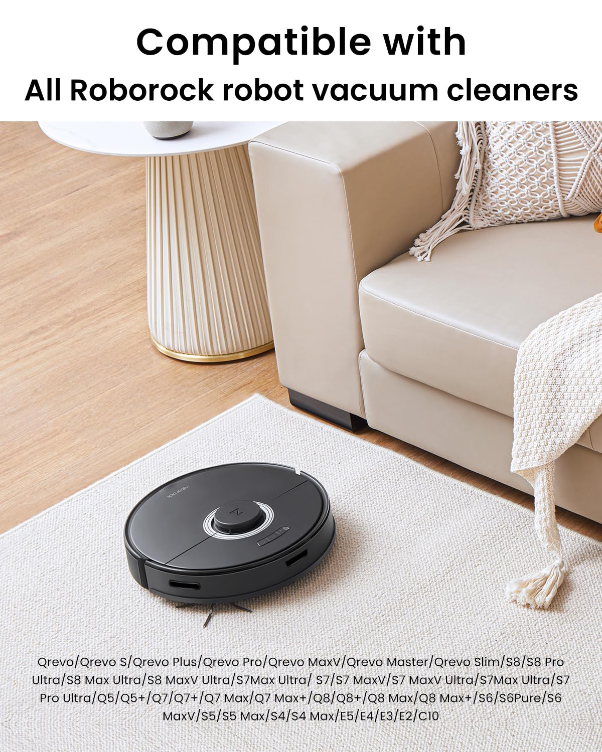 5 Pack Replacement Side Brush for All Roborock vacuum cleaner 5 Armed Edge-Sweeping Brushes Accessories,S8 Series,Qrevo Series,S7 Series,Q7 Series,S6 Series,S5 Series,E Series Robot Vacuum Accessories