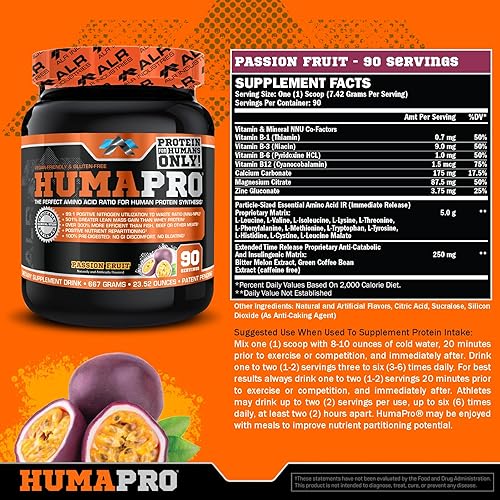 Vista 43 de Matriz de proteínas formulado para seres humanos Humapro de ALR Industries, menos residuos. Gana masa muscular magra., ALR1018/1588/1501, 1, 1