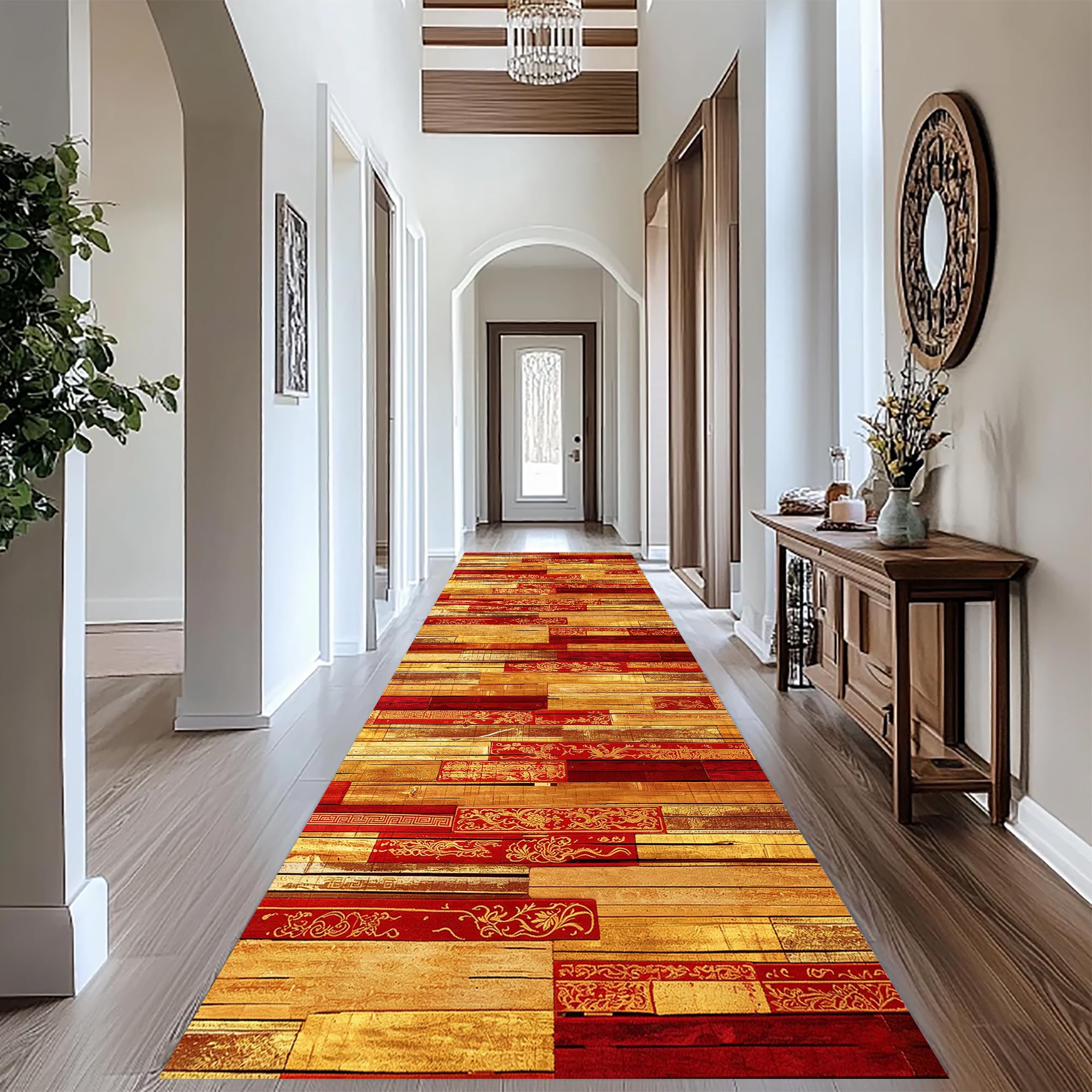 Dywan do przedpokoju antypoślizgowy zmywalny chłonny dywan kuchenny długi korytarz 50 x 450 cm dywan wejście do salonu dywaniki do sypialni wejścia wycieraczka do kuchni sypialni