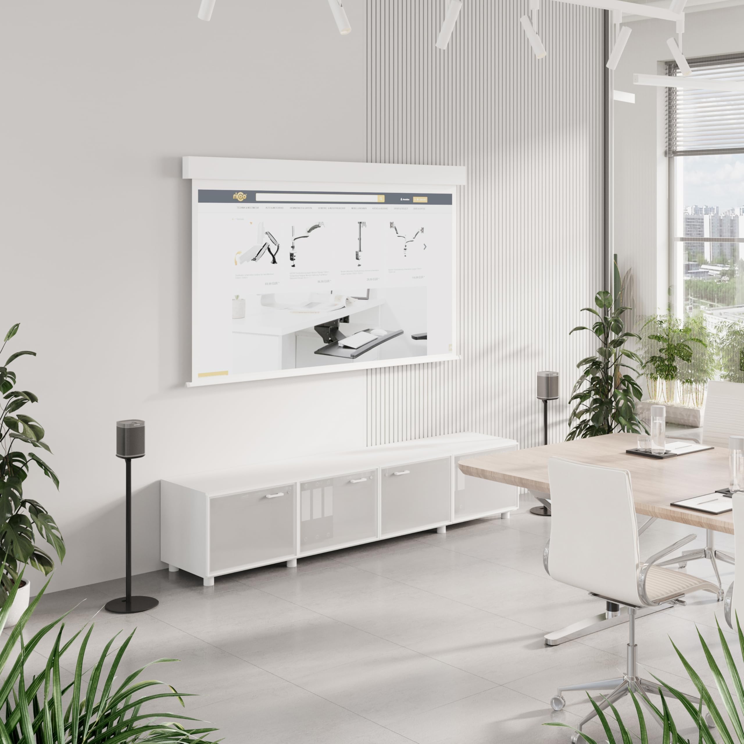 RICOO Soporte de pie LH054-F Altavoz Base de Suelo para Sonos One One SL & Play:1 Stand para bafles Bluetooth Soundbox WLAN Airplay Speaker