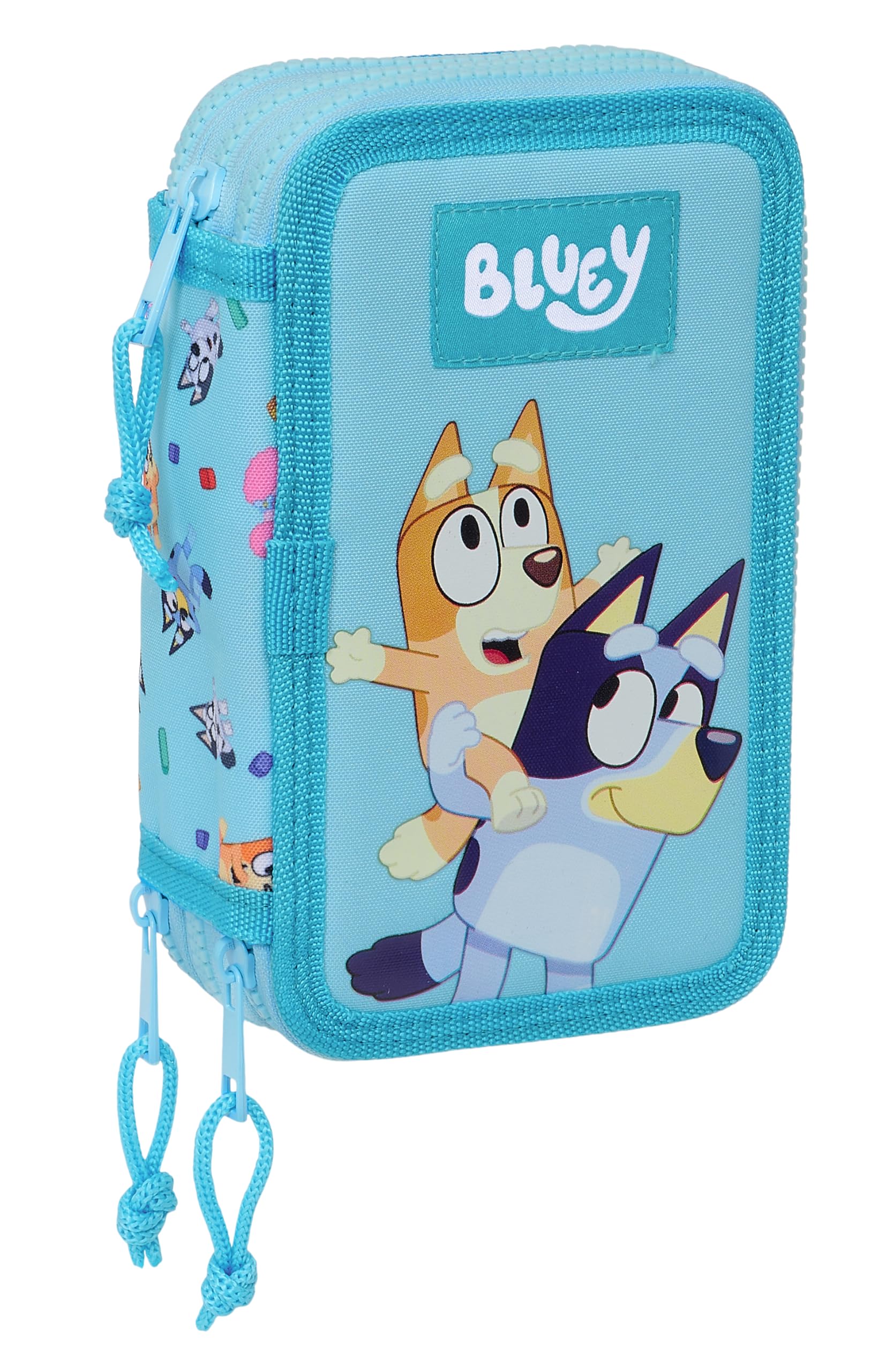 Safta Blue, School Pencil Case with 36 Tools Included, Children's Pencil Case, Child, Ideal for Children from 5 to 14 Years