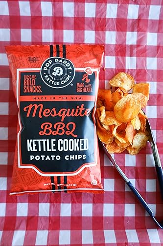 Miniatura 9 de Pop Daddy Kettle - Patatas fritas cocidas, muestra de chips hervidores, 5 onzas Kosher y sin gluten, paquete de 6, jalapeño, sal y vinagre, barbacoa