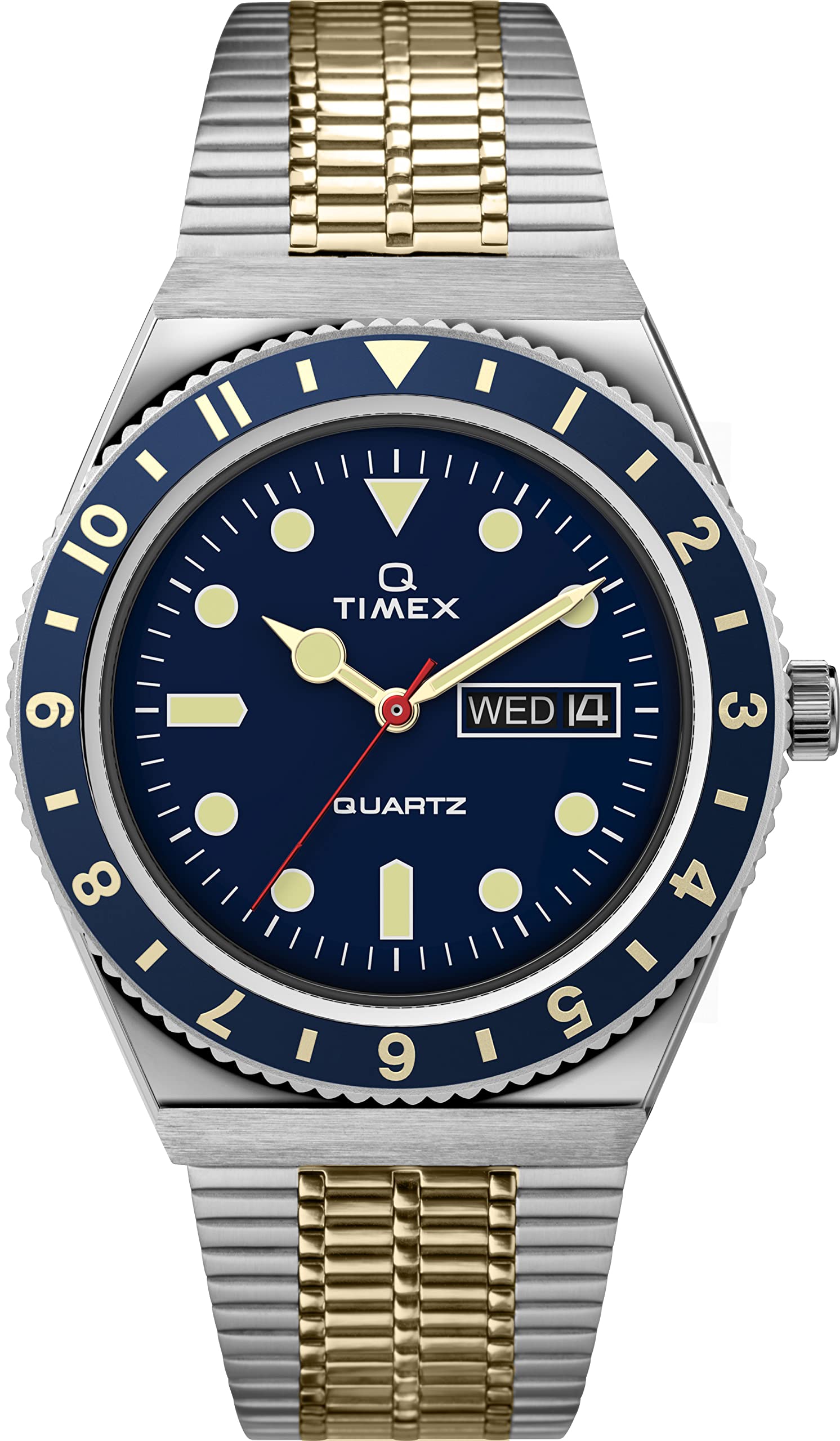 TIMEX 3 Hands Mens Analog Blue Dial Coloured Quartz Watch, Round Dial with 38 mm Case Width - TW2V18400U9 (B0C1K8T2JL) Amazon Price History, Amazon Price Tracker