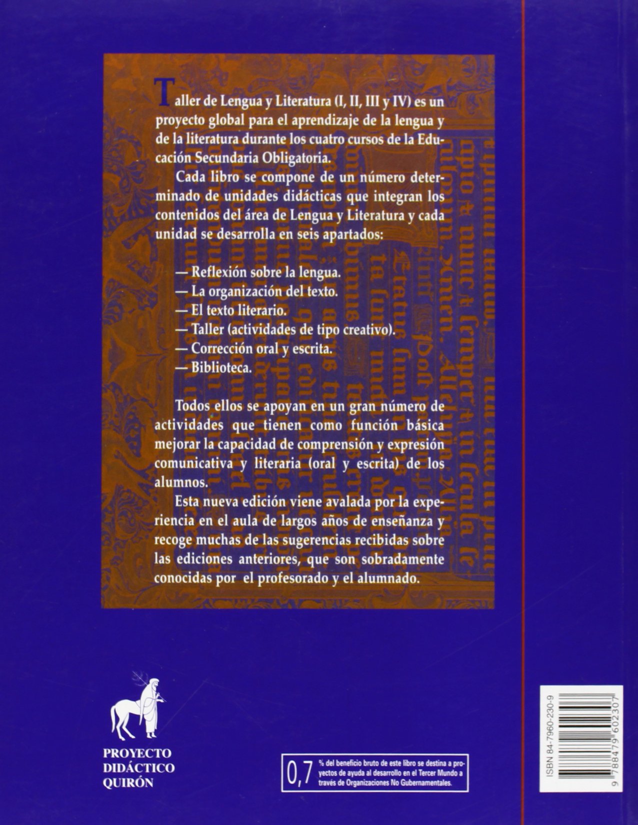 Taller lengua y literatura IV: 6 (Proyecto didáctico Quirón, Libros para la ESO)