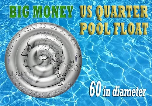 Miniatura 2 de Jet Creations Big Money US Quarter - Flotador para piscina, redondo de 60 pulgadas