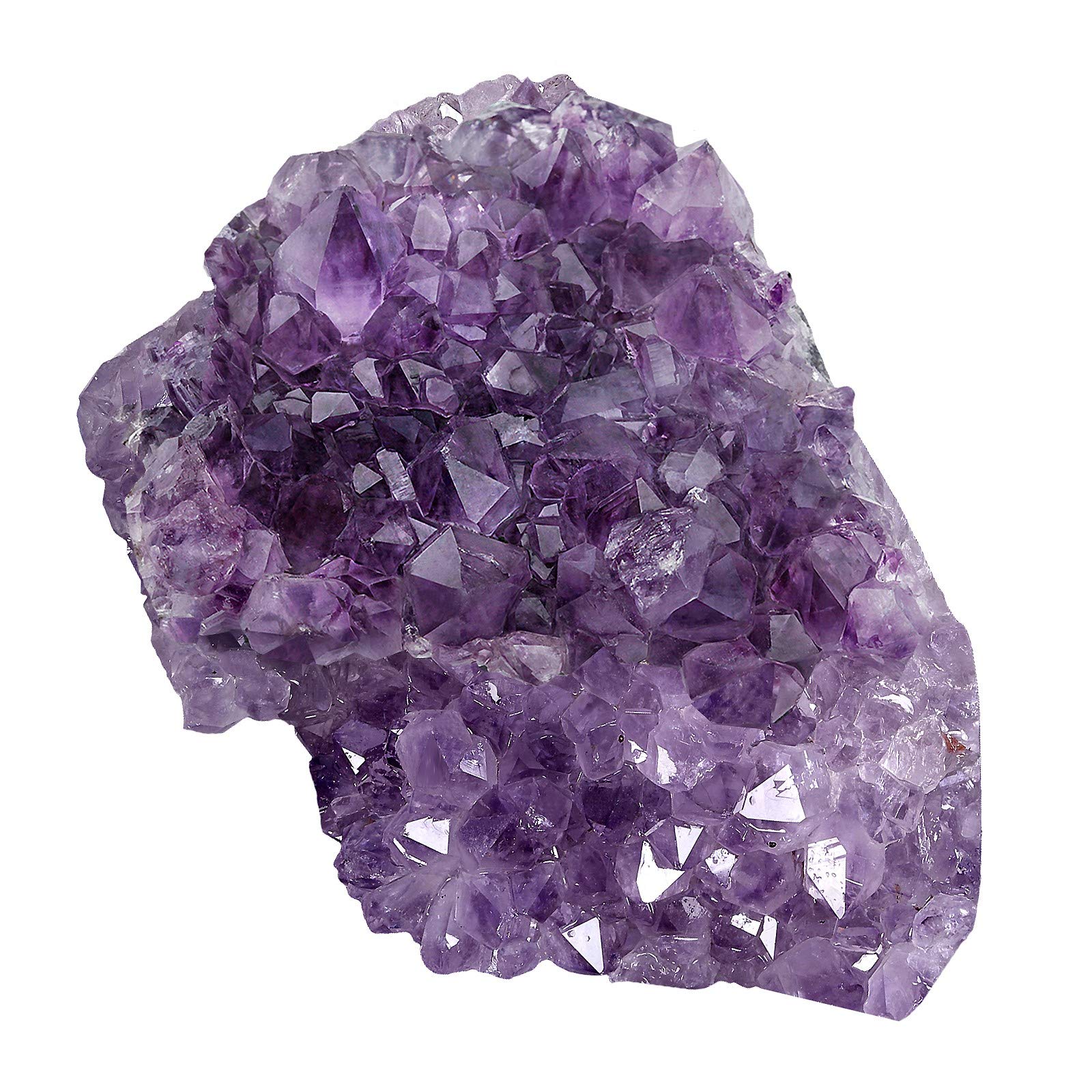 mookaitedecor Natural Amethyst Druzy Segment Raw Piece Gemstone Amethyst Crystal Druse Natural Piece Decorative Stones (500-600g)