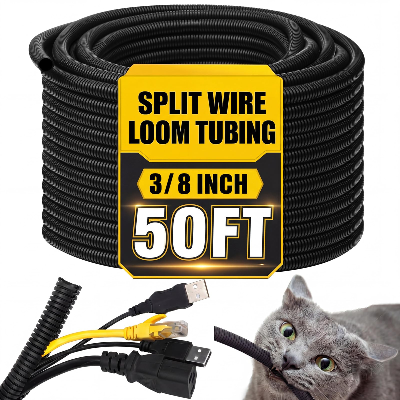 Kanayu Split Wire Loom Tubing