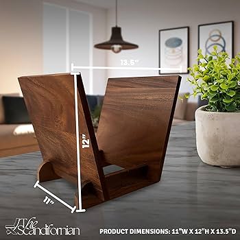 Amazon.com: Scandifornian Walnut Wood Vinyl Record Holder