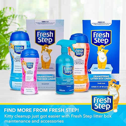 Vista 35 de Fresh Step Revestimientos grandes con cordón para caja de arena Forros resistentes para caja de arena para gatos perfumados y sin perfume