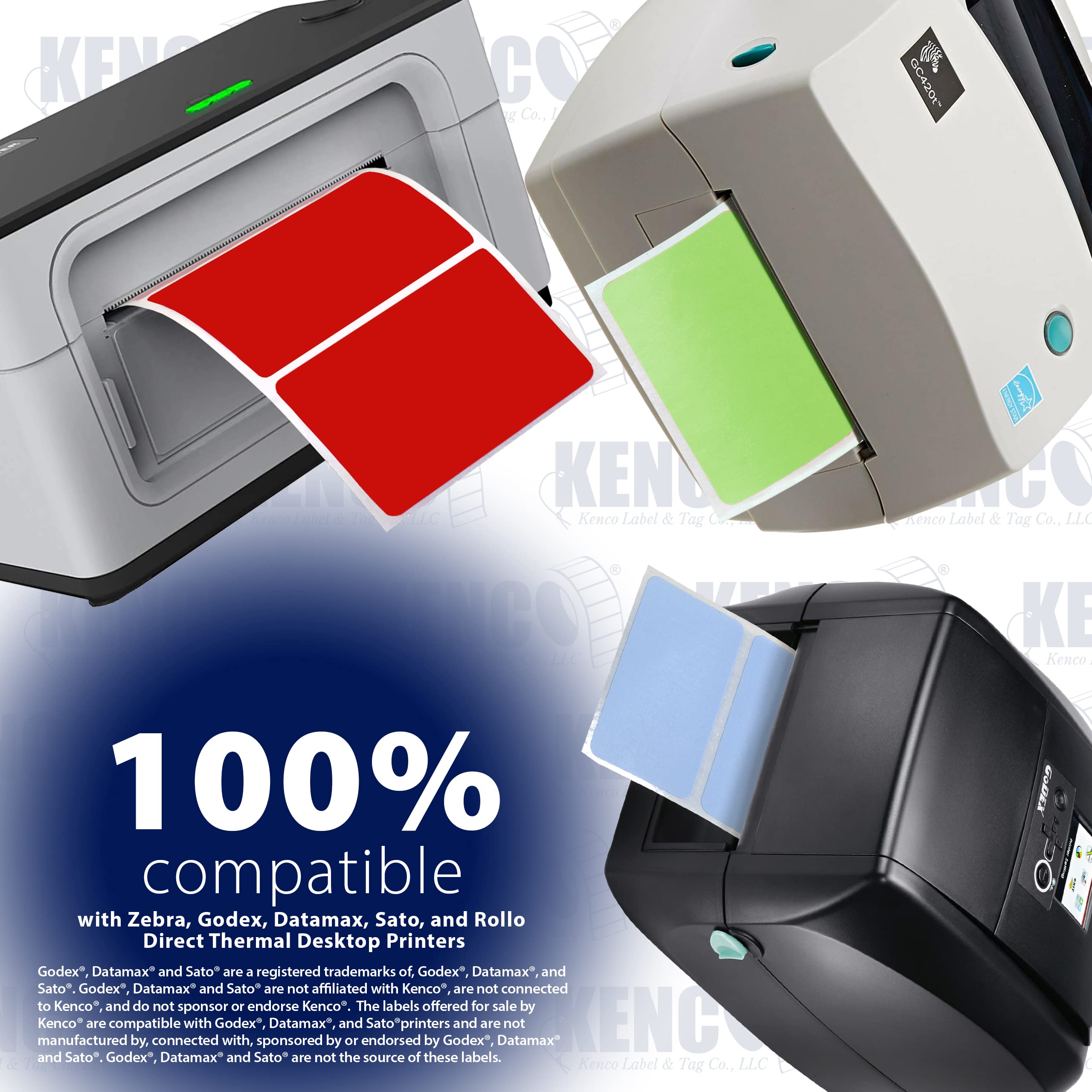 3” X 2" Direct Thermal Perforated Stickers Labels for Barcodes, Address,...