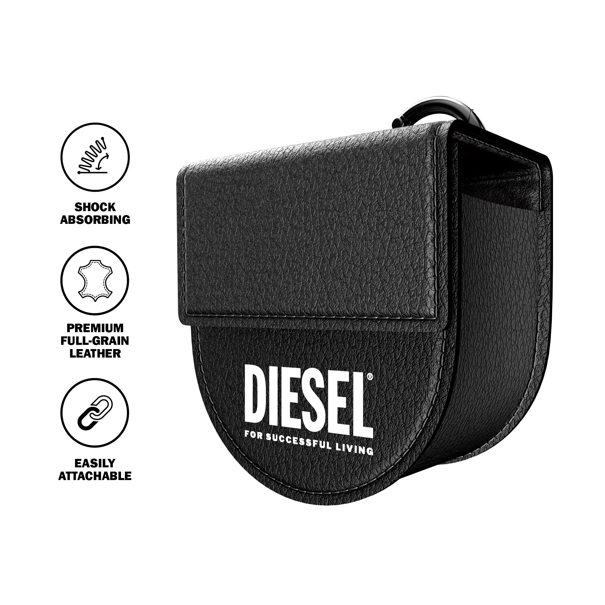 DIESEL - ディーゼル　ワイヤレスイヤホンと収納ケース Amazon.co.jp: DIESEL ワイヤレスイヤホン ケース レザー