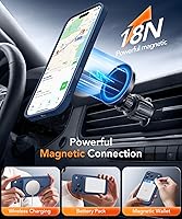 Vista 3 de Funda magnética para iPhone 17 Pro con protector de pantalla de privacidad [compatible con MagSafe] [protección de cámara] [grado militar]