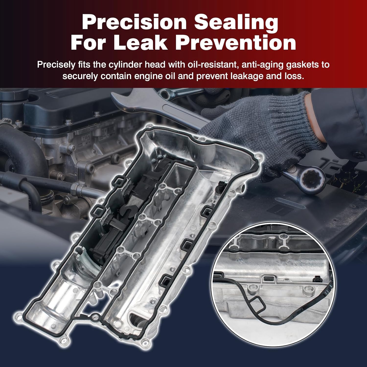 25203562 Engine Valve Cover Compatible With Buick Cascada 1.6L 2016 2017 2018 2019