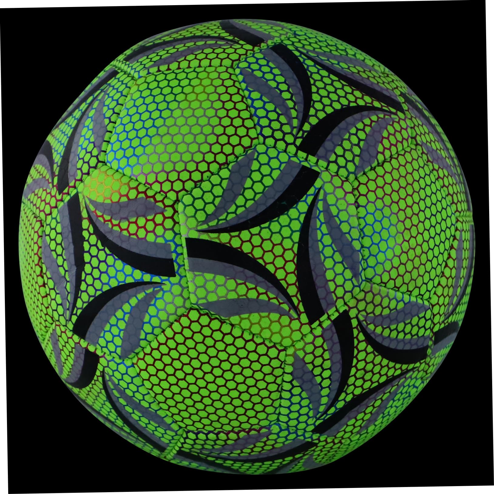 Toyvian Pelota de Fútbol Glow In The Dark para Entrenamiento Adultos de Fútbol de Rendimiento para Partidos de Día y Noche Superficie Ergonómica y Diseño Luminiscente
