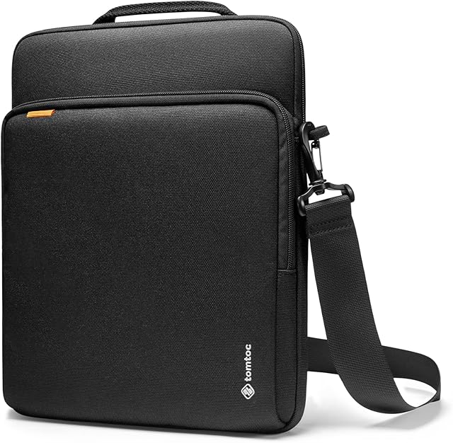 tomtoc Tablet Shoulder Bag for 12.9-inch iPad Pro M2/M1 ( 6th/5/4/3rd generation) 2022-2018 with Magic Keyboard and Smart Keyboard Folio, Surface Pro 9/8/X/7+/7, Spill-Water Resistant Tablet Sleeve