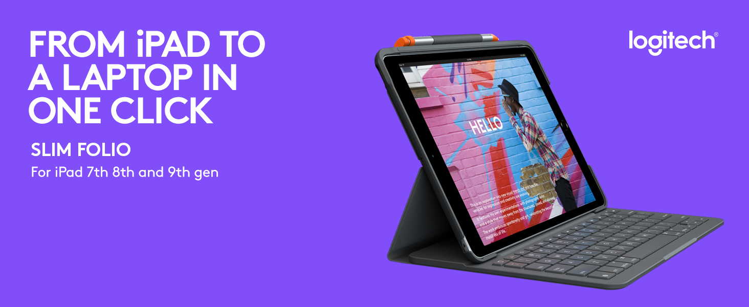 Amazon.com: Logitech iPad (7th, 8th and 9th Generation) Keyboard