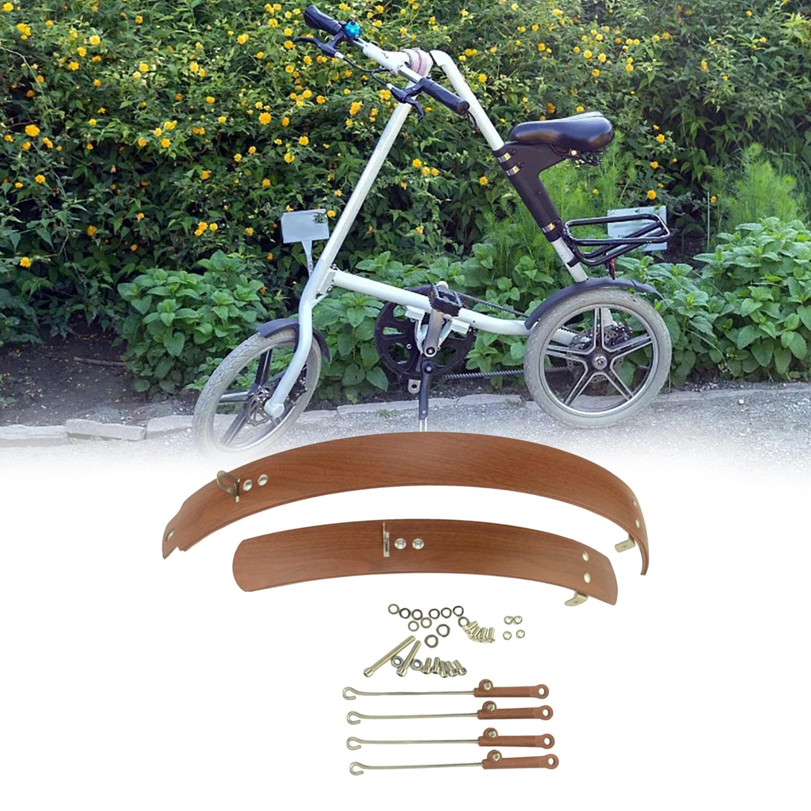 Gralara Fahrrad Schutzblech Set Kotflügel Mudguard Vorder Und Hinterrad Ersatzteile für Fahrräder mit Einfachem Montageprinzip Aus Langlebigem Material für P
