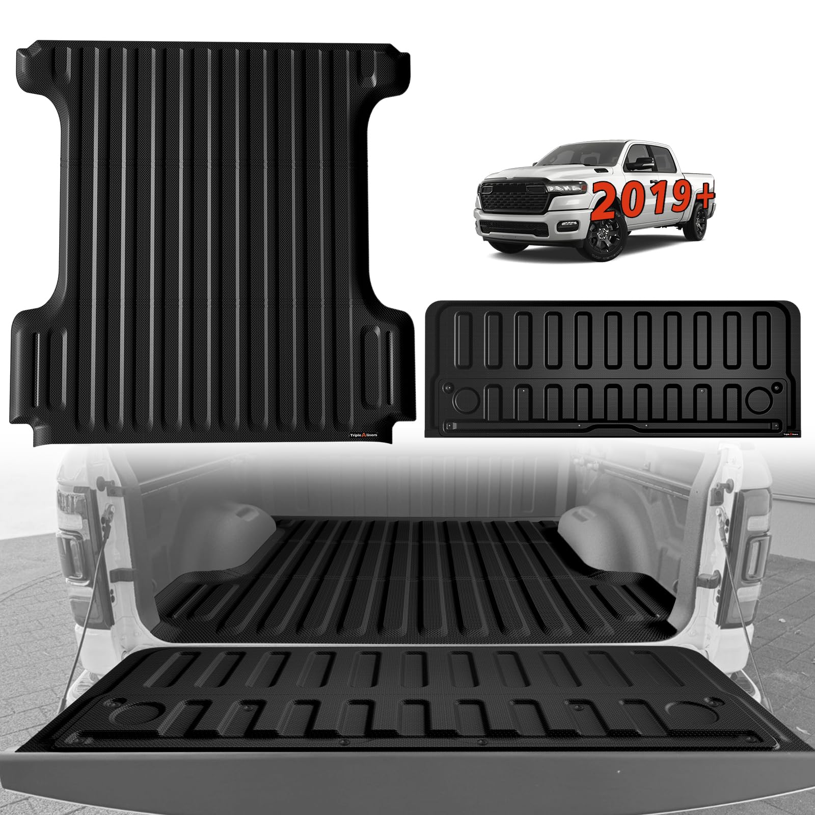 TripleAliners Truck Bed Mat for Ram 1500