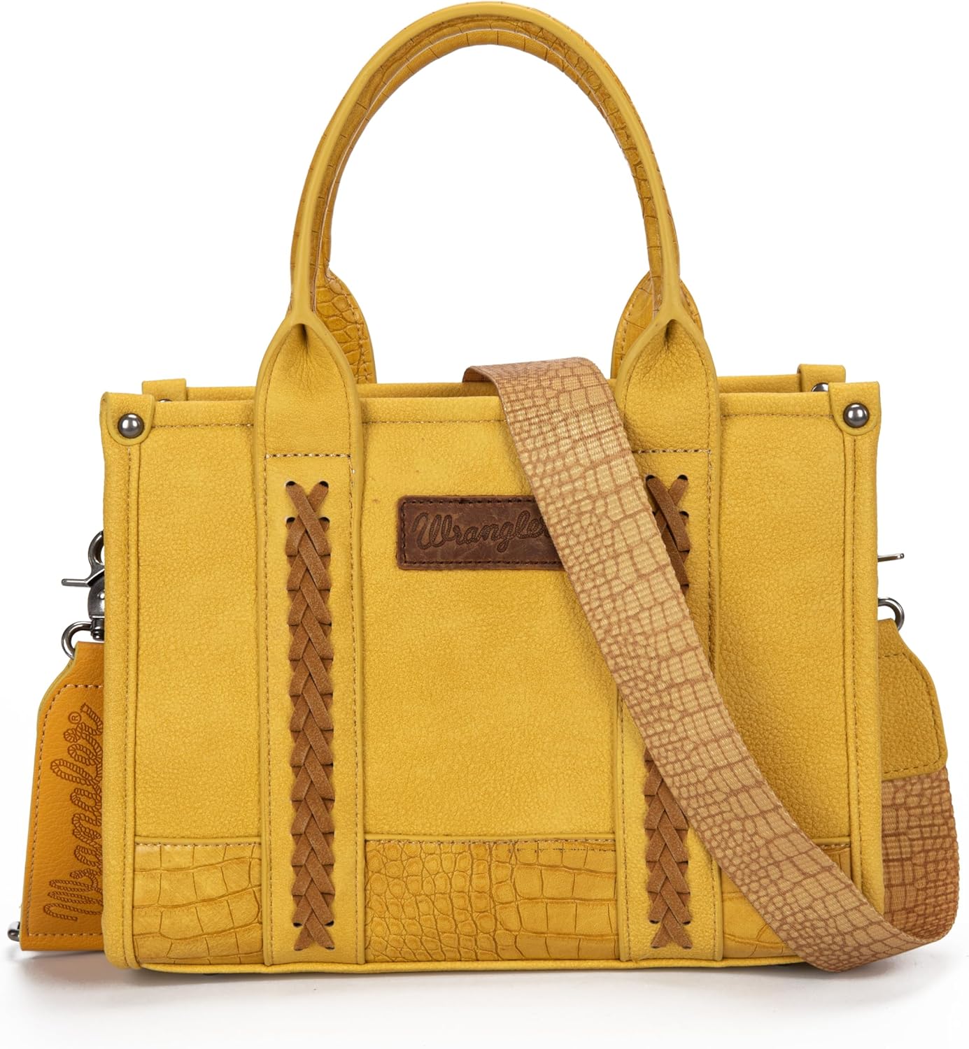 Montana West × Wrangler Tote Bag for Women Western Cow Print Purse Designer Top Handle Handbags - Image 4