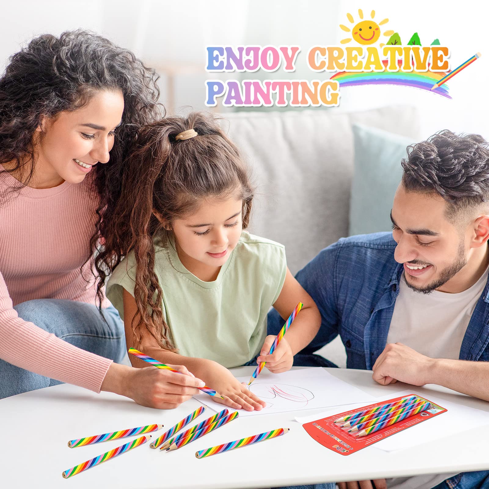Regenboog potloden - 32 stuks voor creatief tekenen en