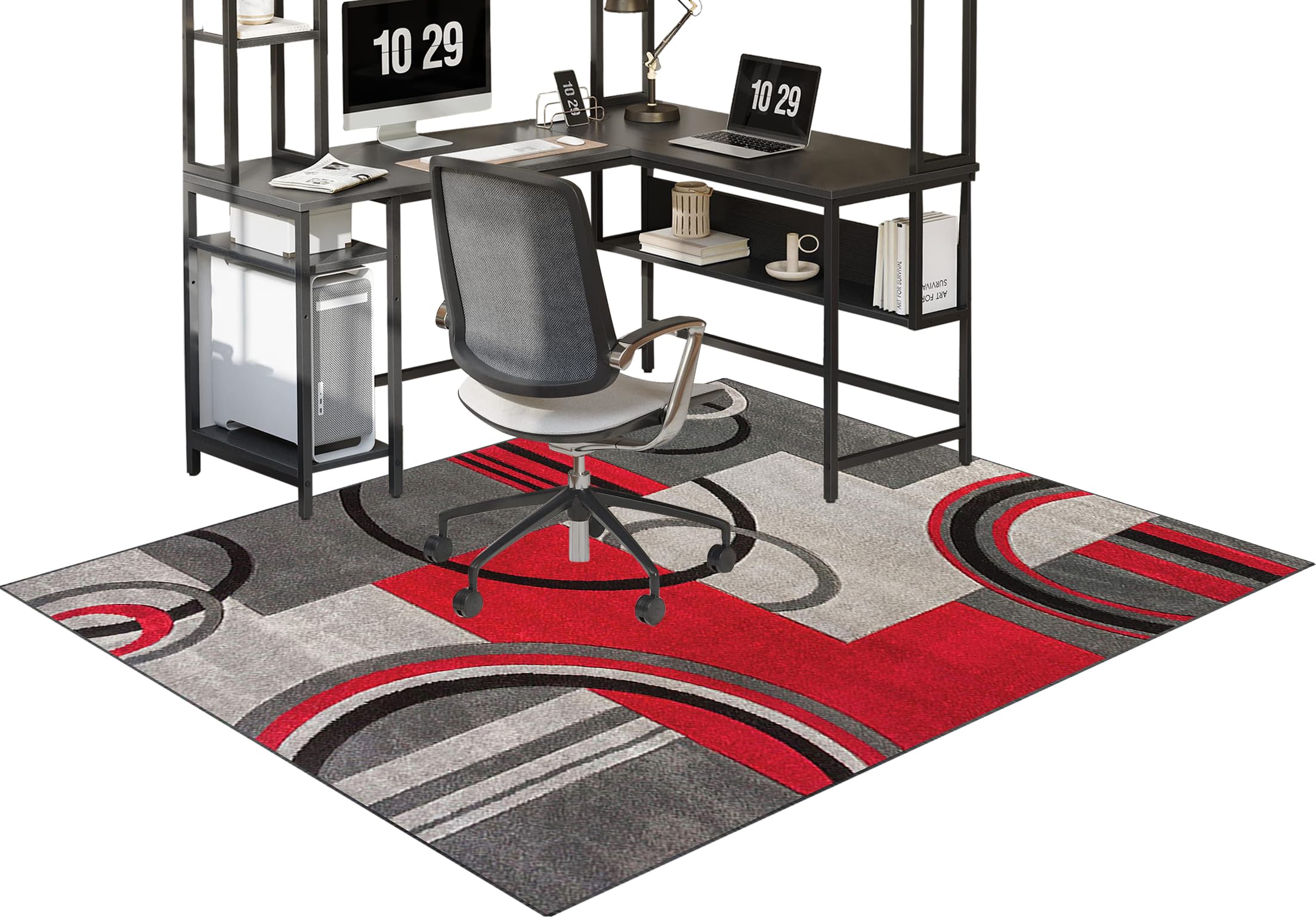 Tapis de protection pour chaise évitant les rayures sur sol dur