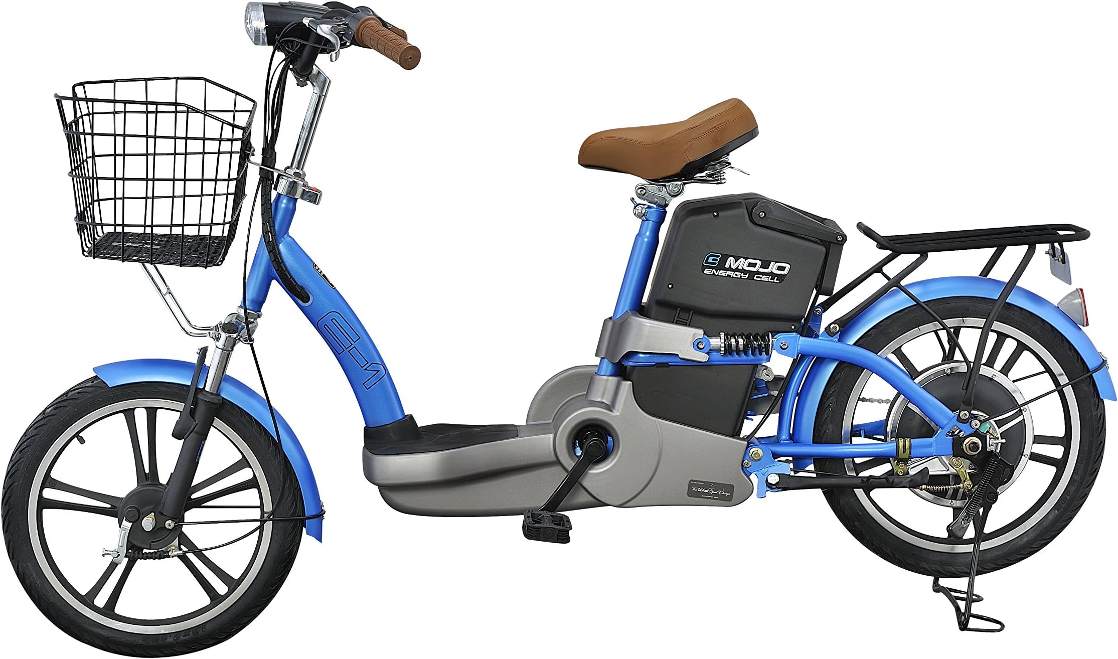 Emojo E1 Electric Bicycle with Deluxe Trim & Basket Package