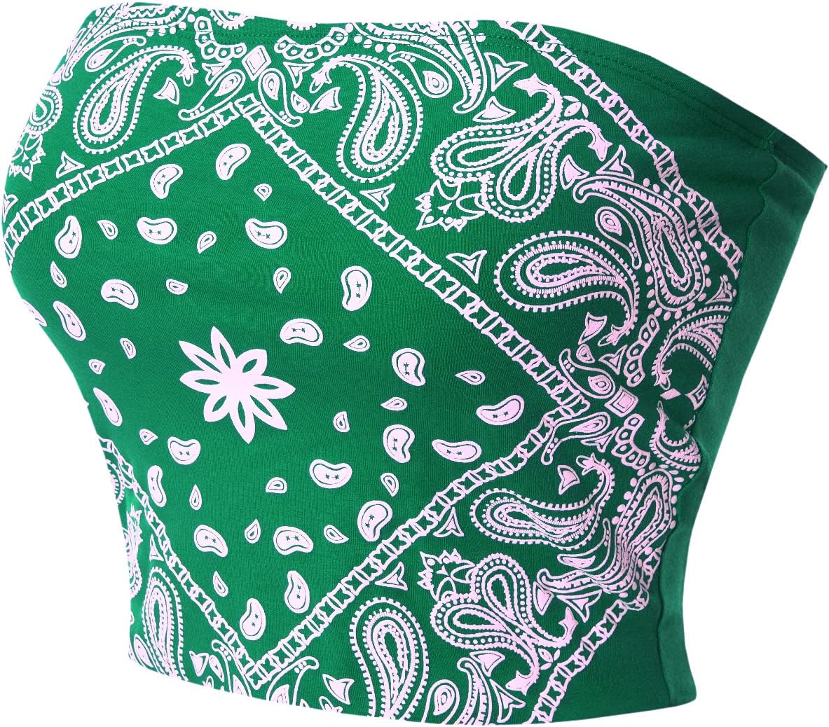 MixMatchy Women's Double Layered Basic Casual Strapless Backless Bandeau Bra Tube Tops