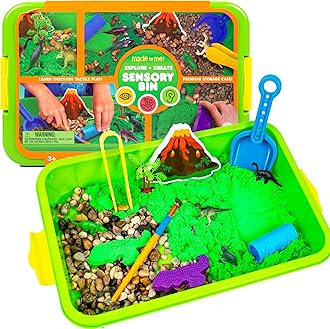 Made By Me Explore + Create Dino Galaxy Sensory Bin, Fun Sensory Bins for Tod...