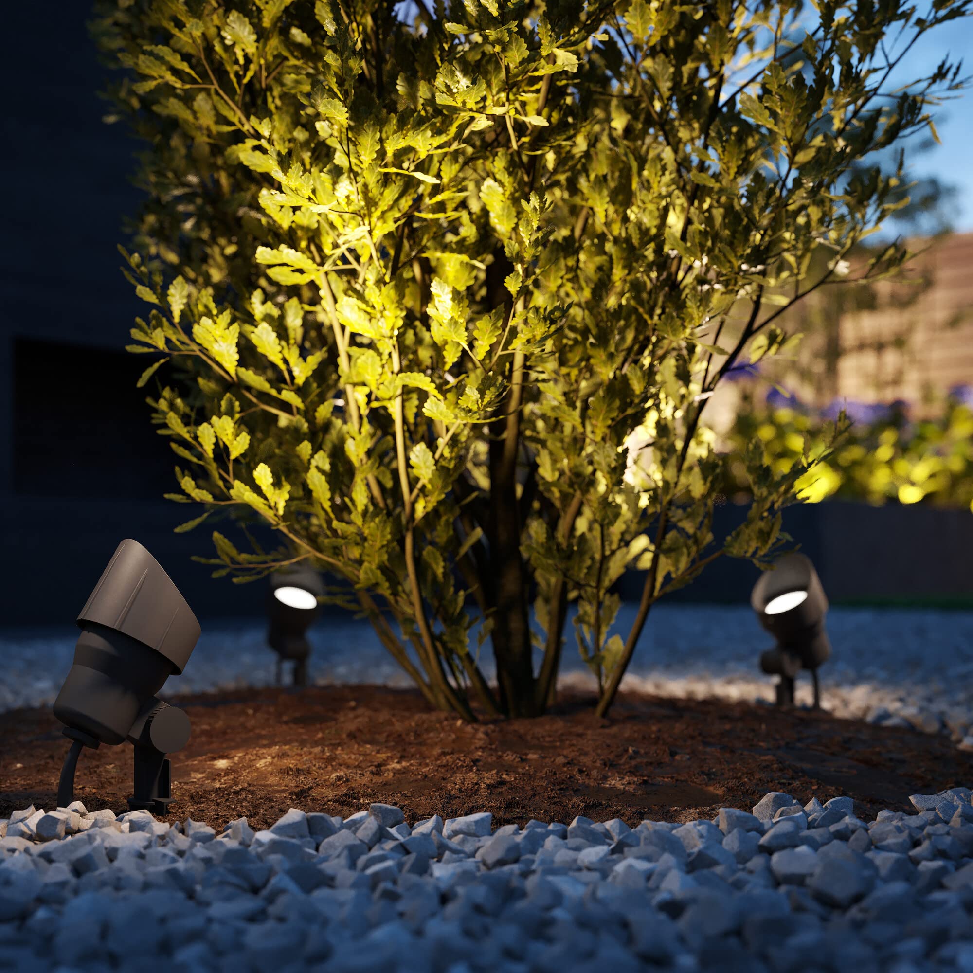 Philips pack de 3 spots extérieurs LED GardenLink, 24W, 2700K, IP44