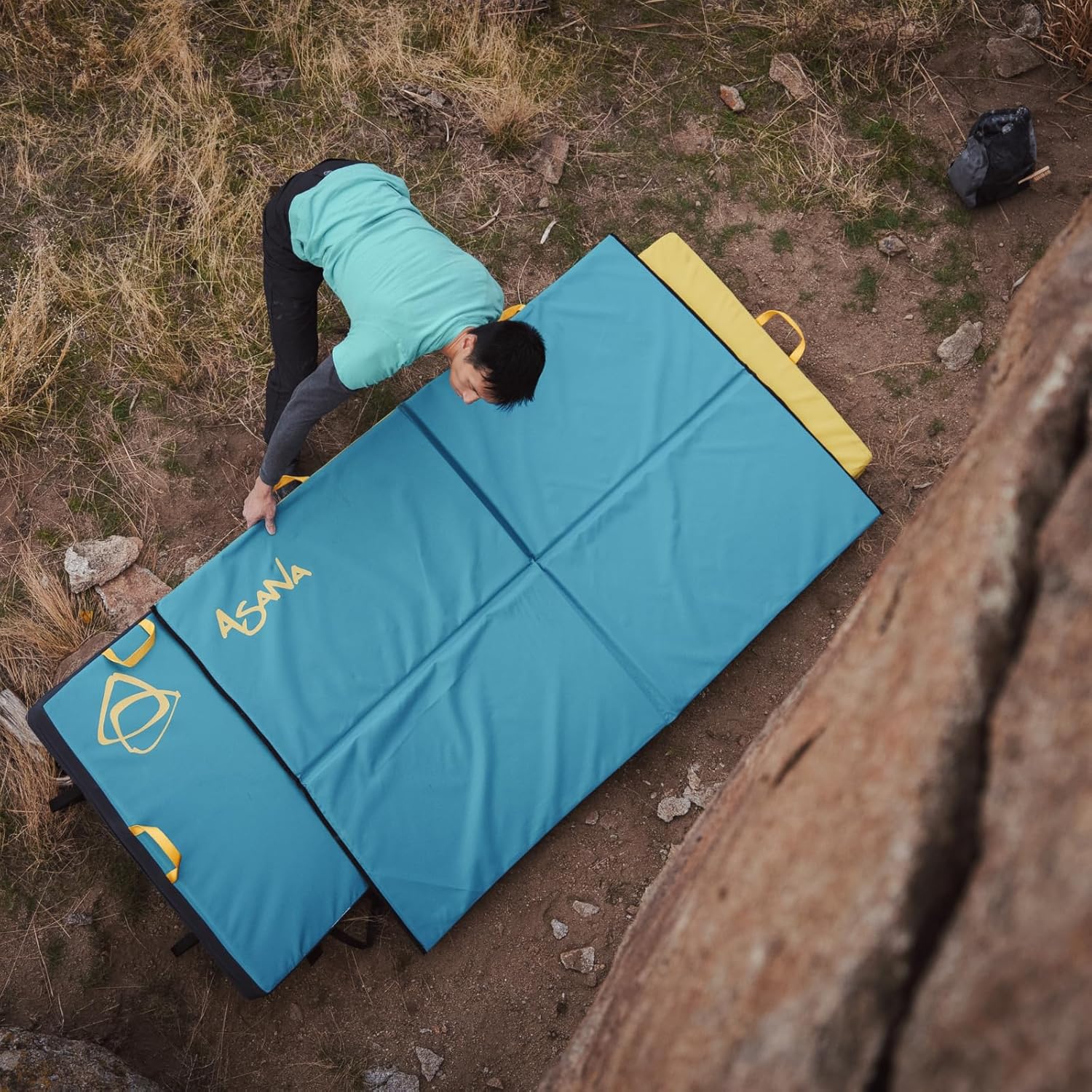 Asana VersaPad - Revolutionary Supplemental Bouldering Crash Pad - Sit Start Bouldering Mat, Climbing Crash Pad Gap Cover, Sport Mat & Essential Bouldering Gear