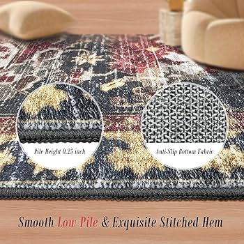 Amazon.com: RUGSURE Washable Area Rugs - Perfect for Living Room