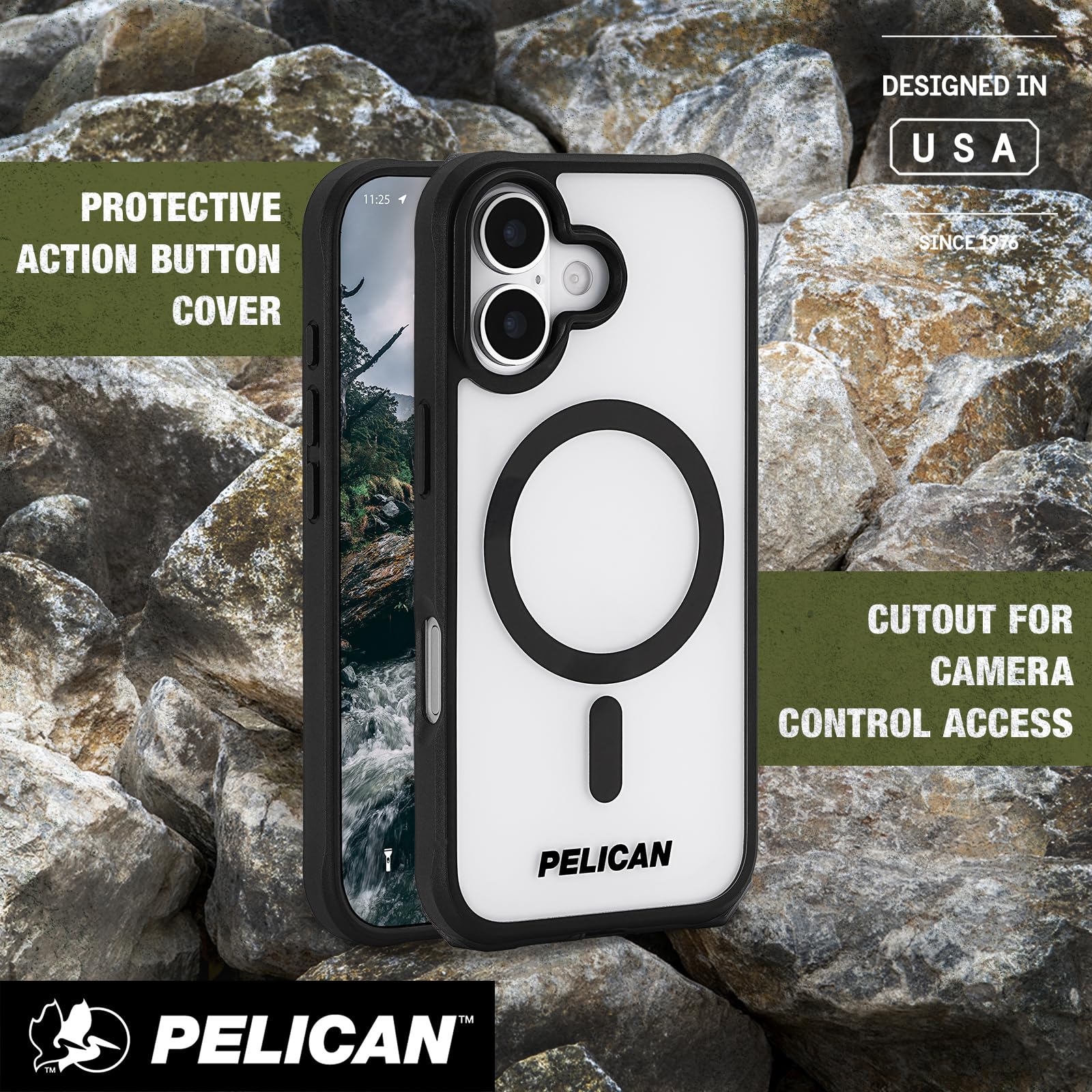 Amazon.co.jp: PELICAN ペリカン iPhone17用 ケース フロステッド