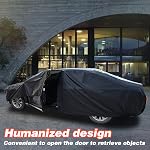 350Z Car Cover 100% Waterproof All Weather, Gift with Towel, 10 Layers Car Covers Custom Fit 2009-2025 350Z/370Z, Full Exterior Cover Rain Sun UV Protection with Door Zipper.