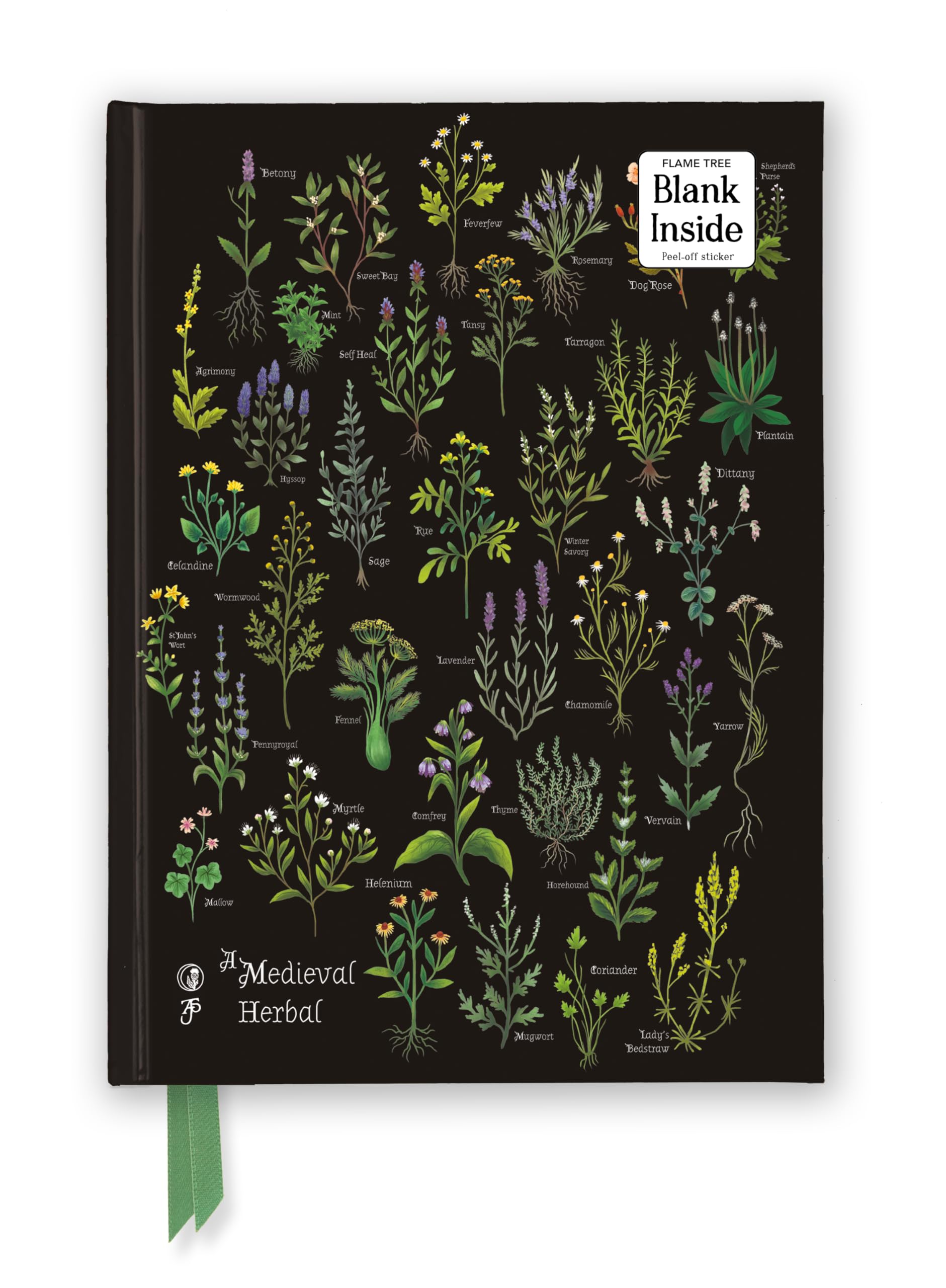 Anna Stead: A Medieval Herbal (Foiled Blank Journal) (Flame Tree Blank Notebooks)