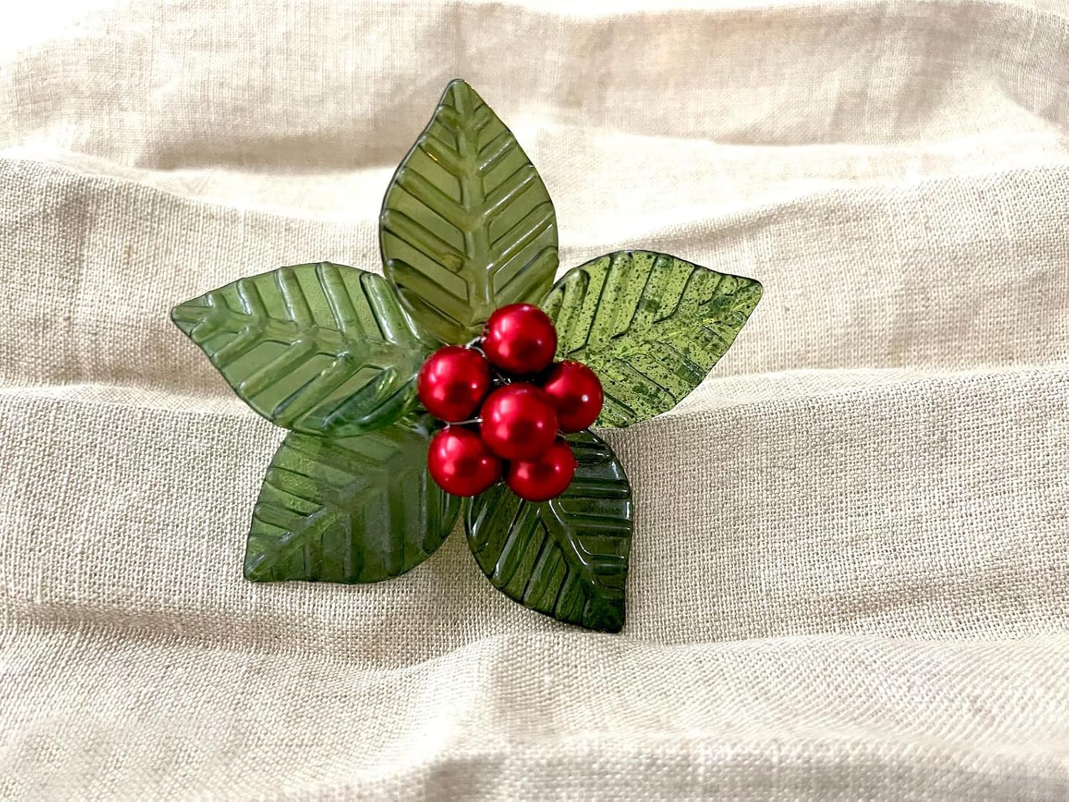 新品 - Time for tea 花形ナプキンリングセットx2 イタリア製 陶器