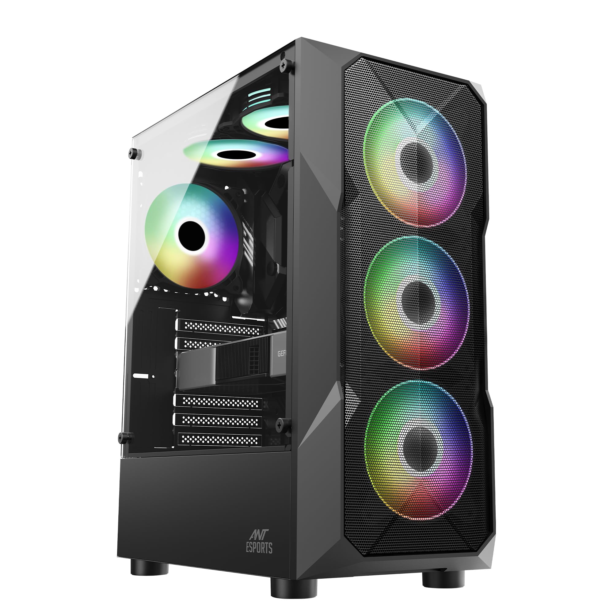 Ant Esports ICE-300 Mesh Mid- Tower Computer Case / Gaming Cabinet - B