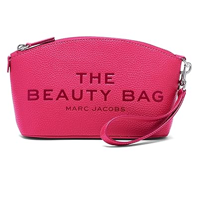Marc Jacobs The Beauty Bag Cosmetic Case Raspberry Pink, Leather
