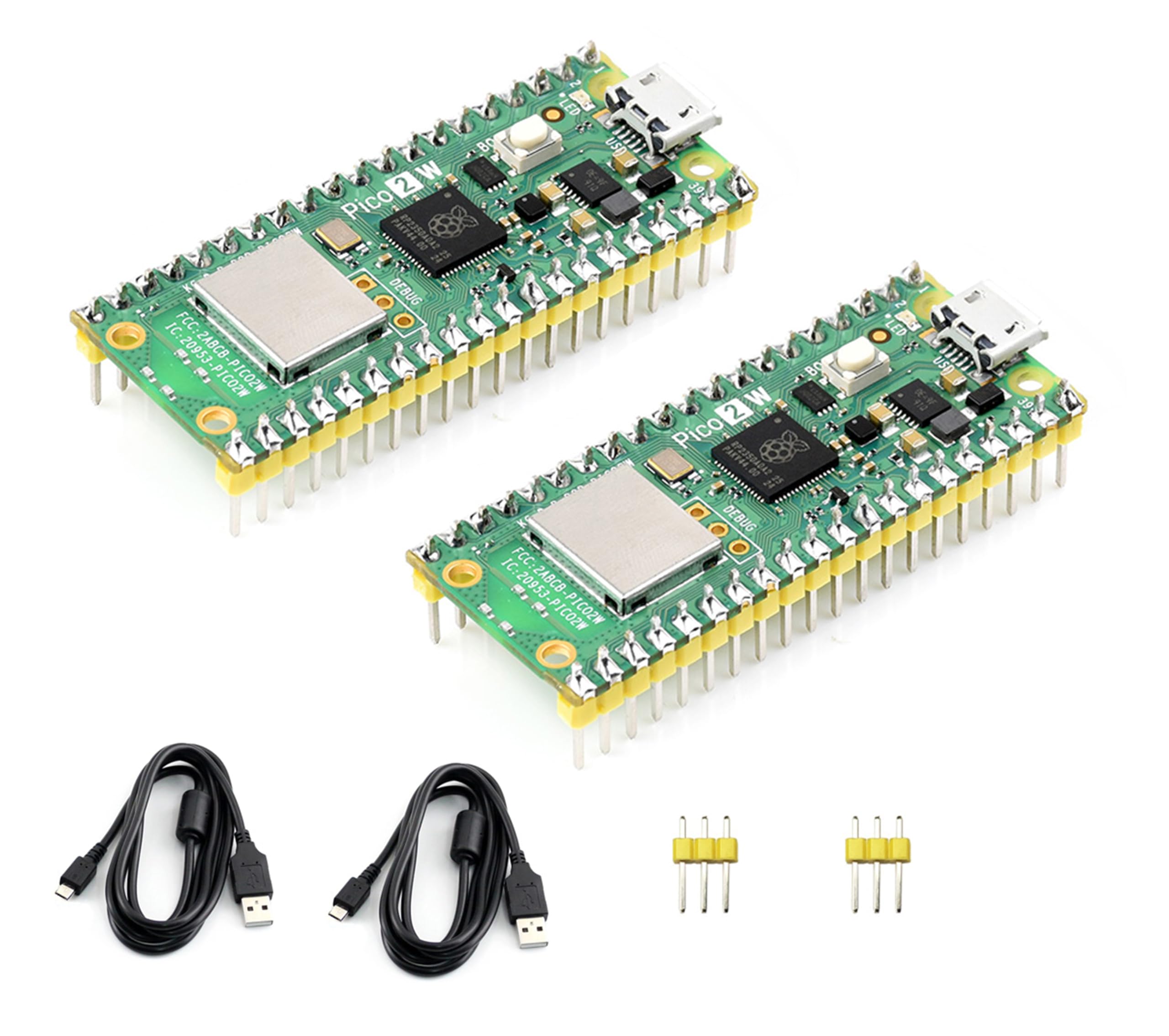 Amazon.com: UeeKKoo 2PCS Pico 2 W with Pre-Soldered Header