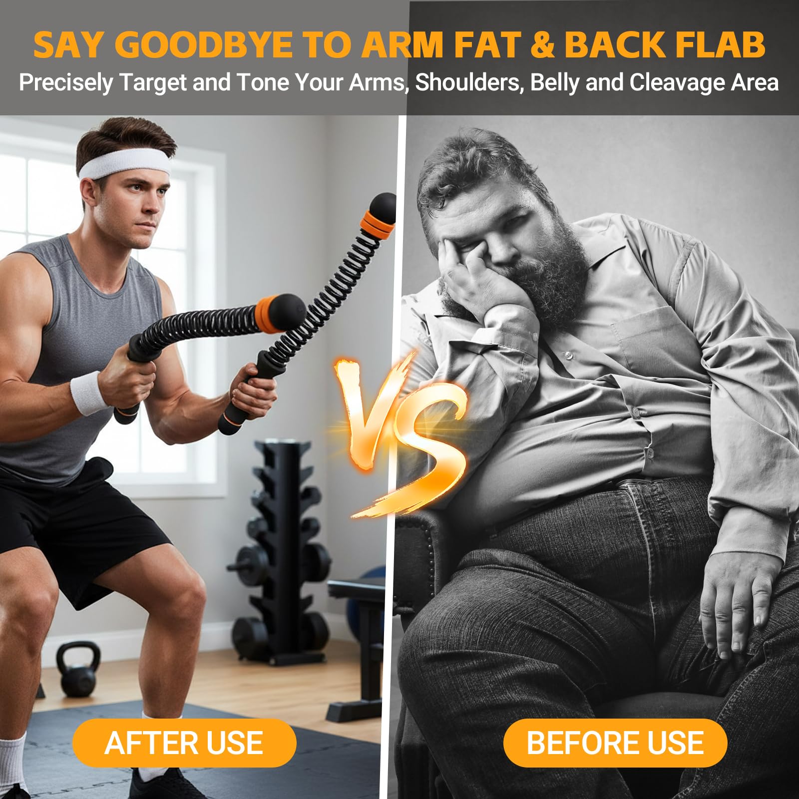 SakerPlus Corde da combattimento regolabili senza fili, 1,4 kg, per palestra domestica, HIIT, forza e allenamento completo del corpo