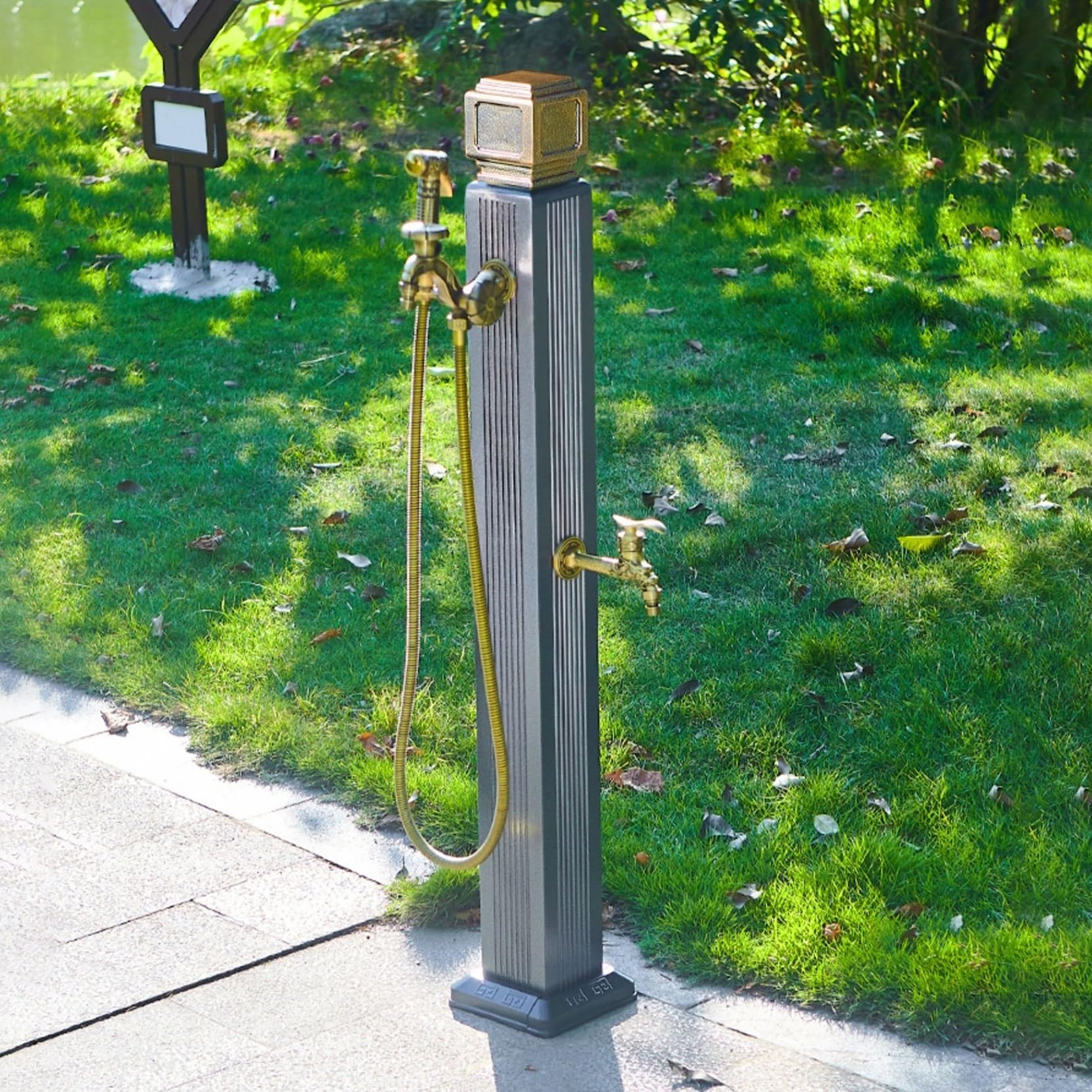 Przedłużacz kranu wodnego, montowany na podłodze kran hydrant do nawadniania i picia, dekoracyjna kolumna ogrodowa fontanna