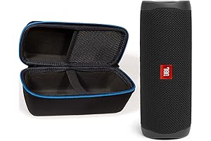 JBL Flip 5 Waterproof Portable Wireless Bluetooth Speaker Bundle with divvi! Protective Hardshell Case