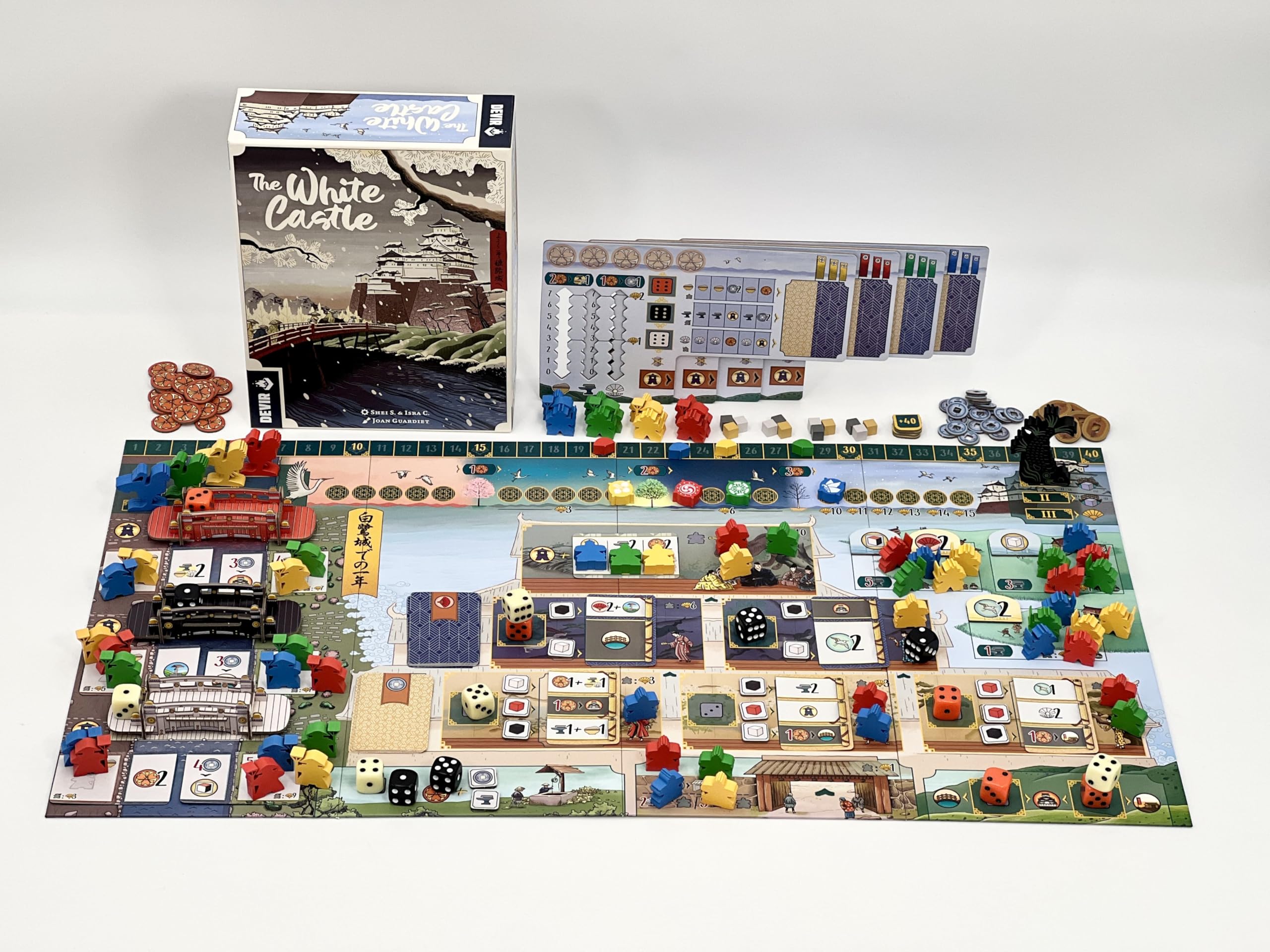 Devir - The White Castle, Juego de Mesa de Estrategia, Temática Japonesa, Juego Solitario, a Partir de +12 (BGWCML)