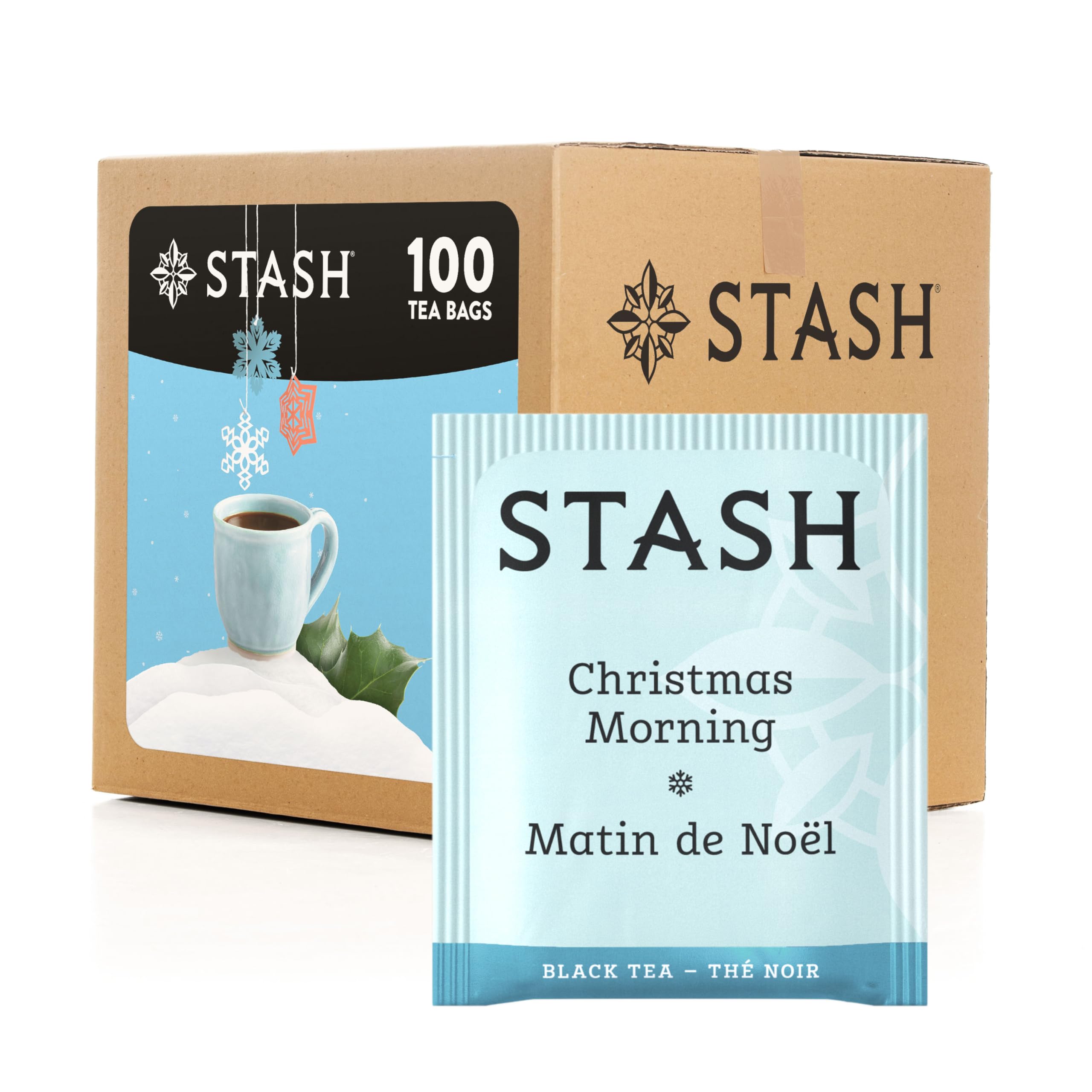 Stash Tea Christmas Morning Black Tea, Box of 100 Tea Bags