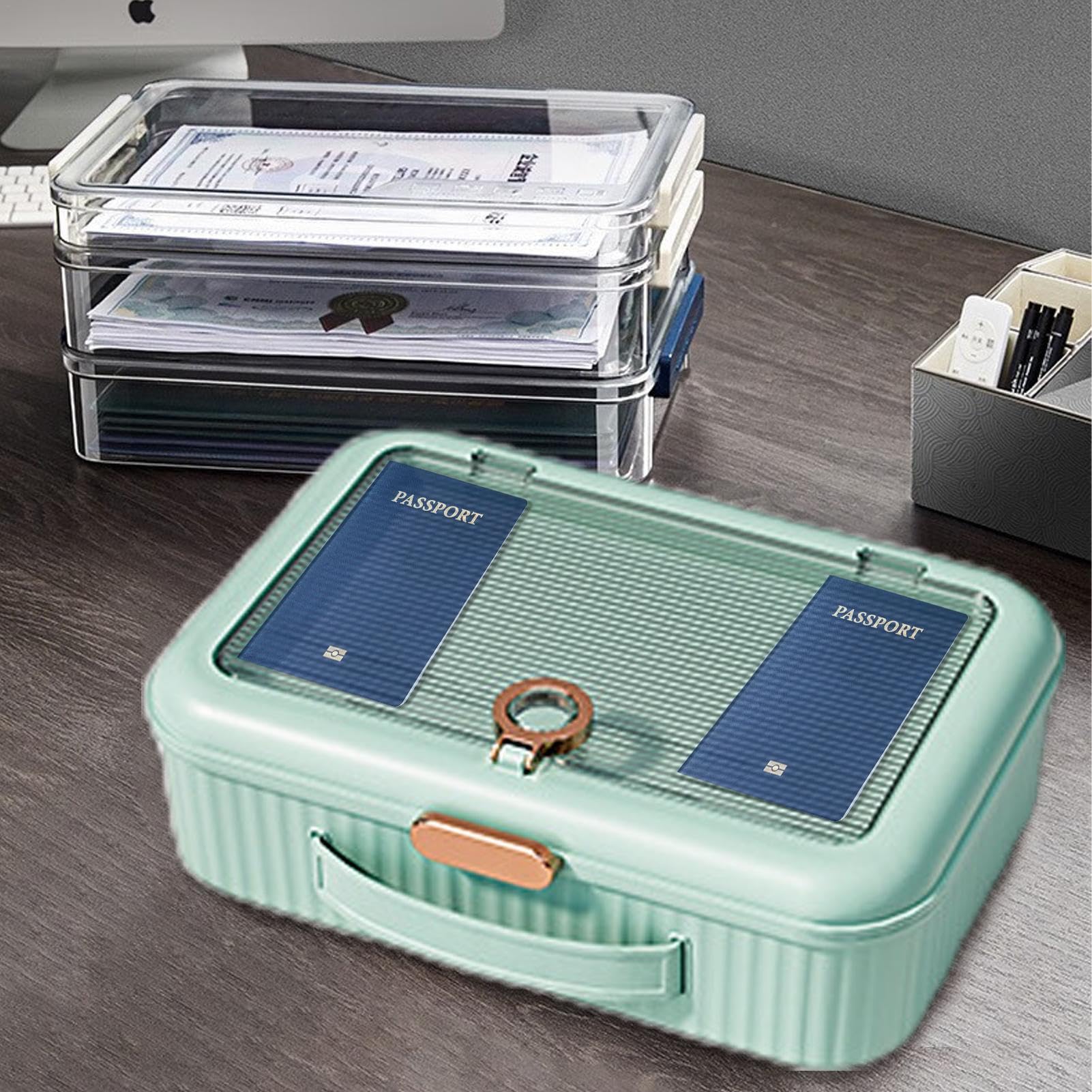 Borsa per riporre documenti, borsa organizer per documenti,Organizzatore di file di grande capacità - Pratica cartella di file di scatole di archiviazione per certificati di diritti di proprietà | di file di grande capacità - Pratica cartella di file di s