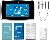 Vista 9 de Emerson Sensi Touch - Termostato inteligente Wi-Fi con pantalla táctil a color, funciona con Alexa, certificado Energy Star, requiere cable C, ST75