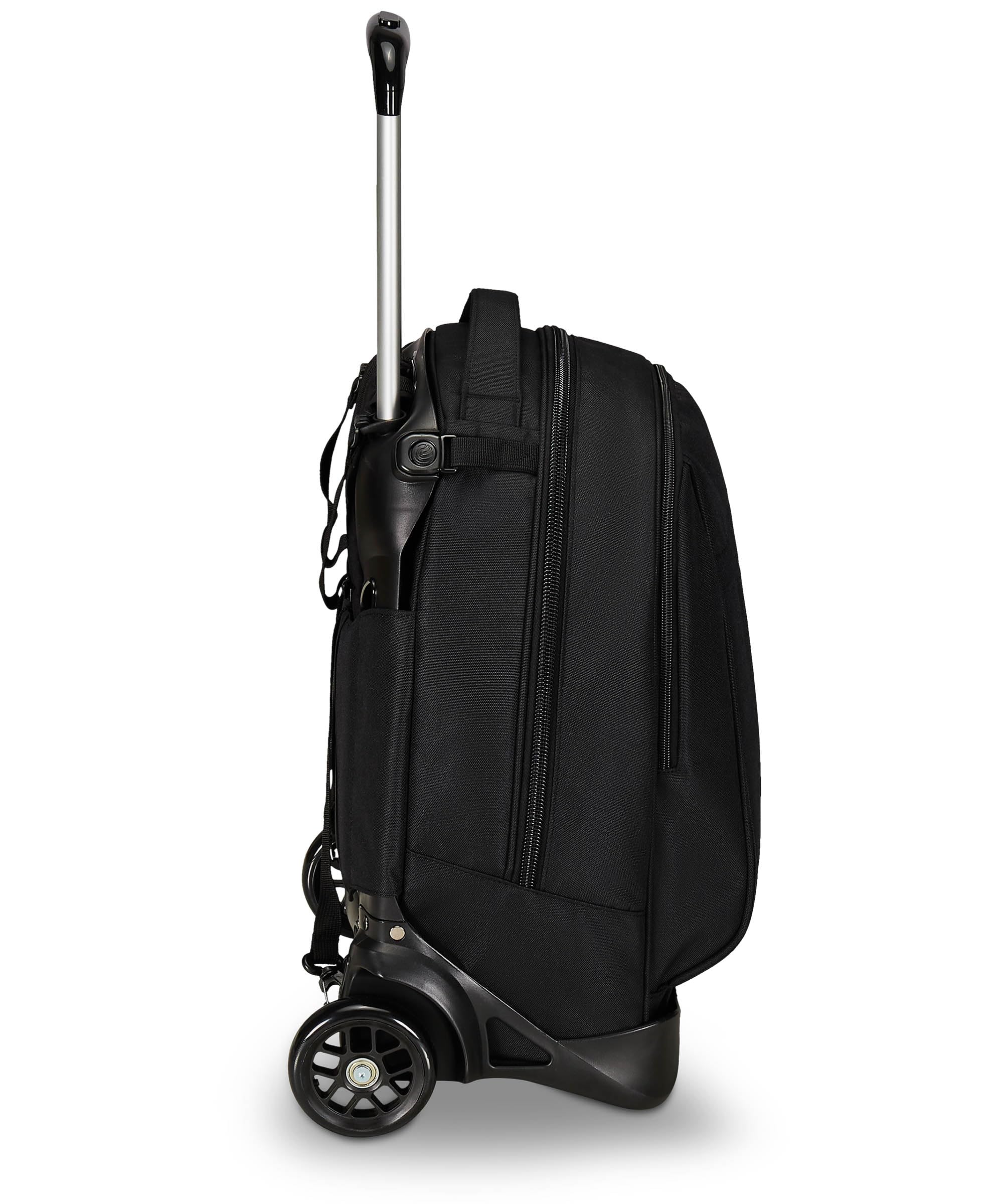 Invicta Trolley Scuola New Tech Solid, Nero, 3 in 1, Zaino con Carrello Sganciabile, Multi tasche, Maxi Capienrte, Scuola, Viaggio e Tempo Libero, Ragazzi