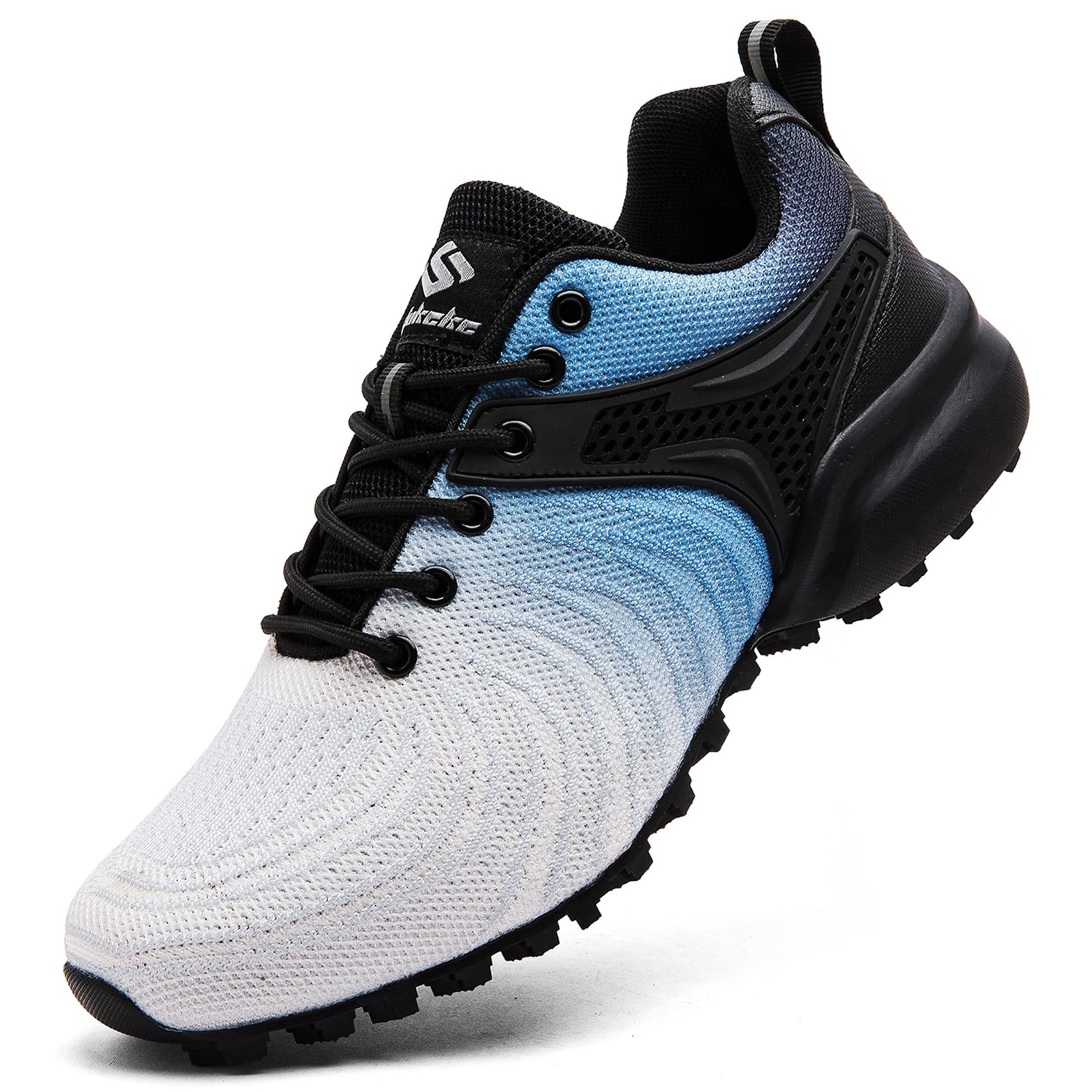 Men's Trail Running Shoes Lightweight Breathable Walking Hiking Sneakers Outdoor Athletic Tennis Cross Training Shoes